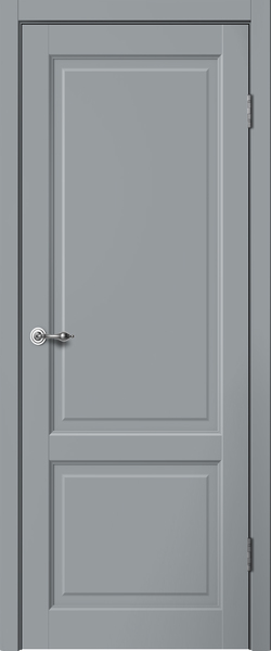 картинка C02 Полотно дверное глухое 800х2000 ПВХ эмалит серый от магазина ТНП