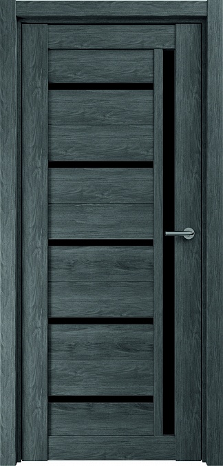 картинка L21 Полотно дверное 600 дуб стоунвуд 3D МИКРОФЛЕКС (ЧЕРНОЕ СТЕКЛО) от магазина ТНП