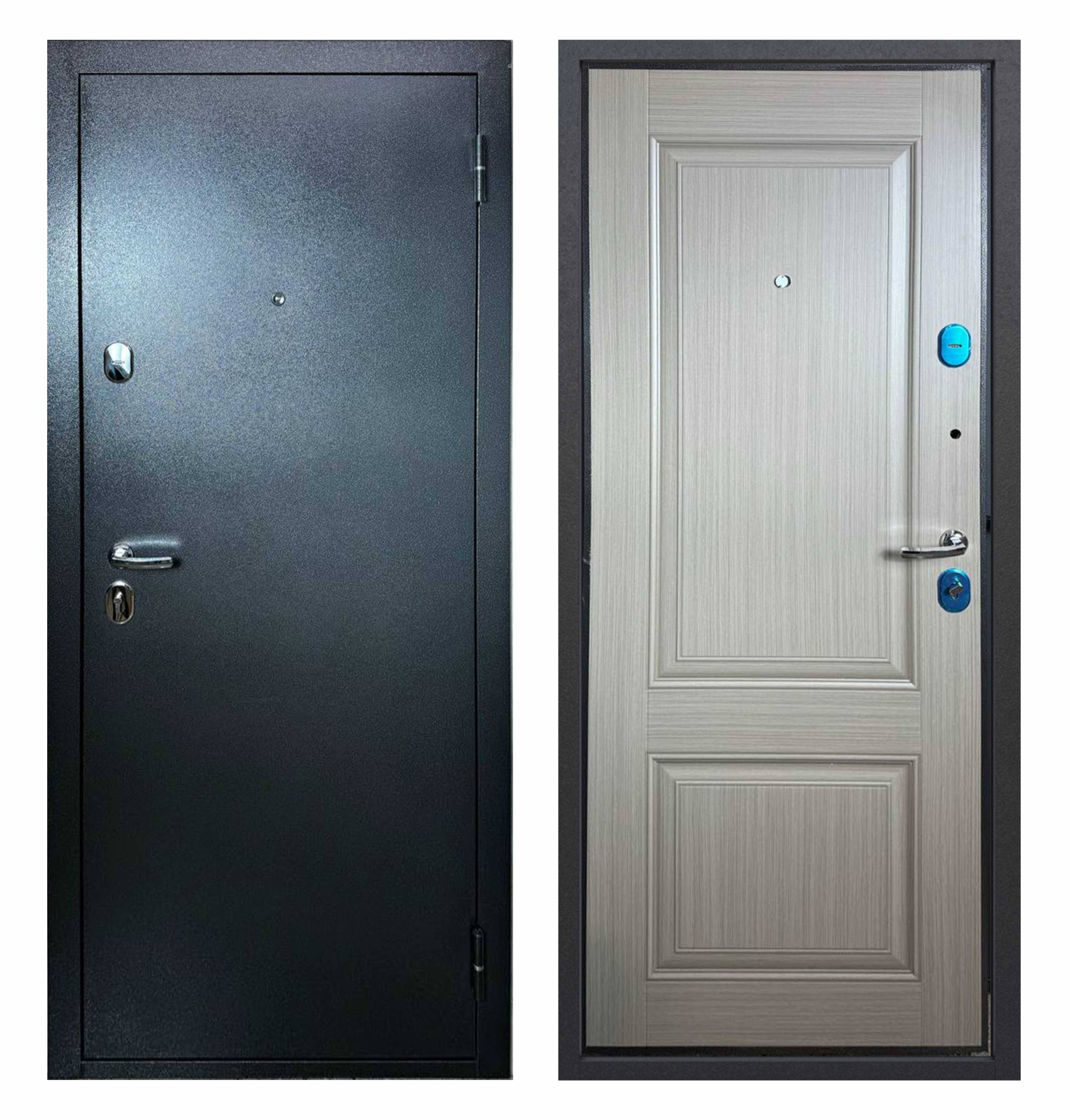 картинка Дверь мет. STRONG GREY 703 Серый клен (2050*960*70 L) от магазина ТНП