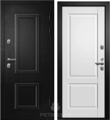 картинка Дверь ТЕРМО-100 (Софт айс Классика  Букле черный 880*2050 R порог нержавеющий) от магазина ТНП
