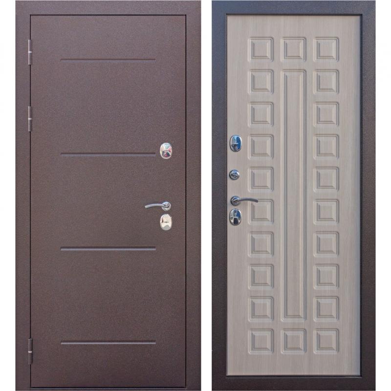 картинка Дверь мет. 11 см ISOTERMA медный антик Лиственница мокко (960мм) правая (Кале) от магазина ТНП