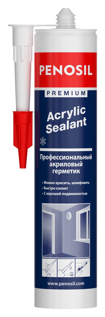 картинка Герметик Penosil Premium Acrylic Scalant 280 ml белый от магазина ТНП