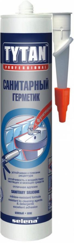 картинка TYTAN герметик силиконовый санитарный UPG белый, 280 мл от магазина ТНП