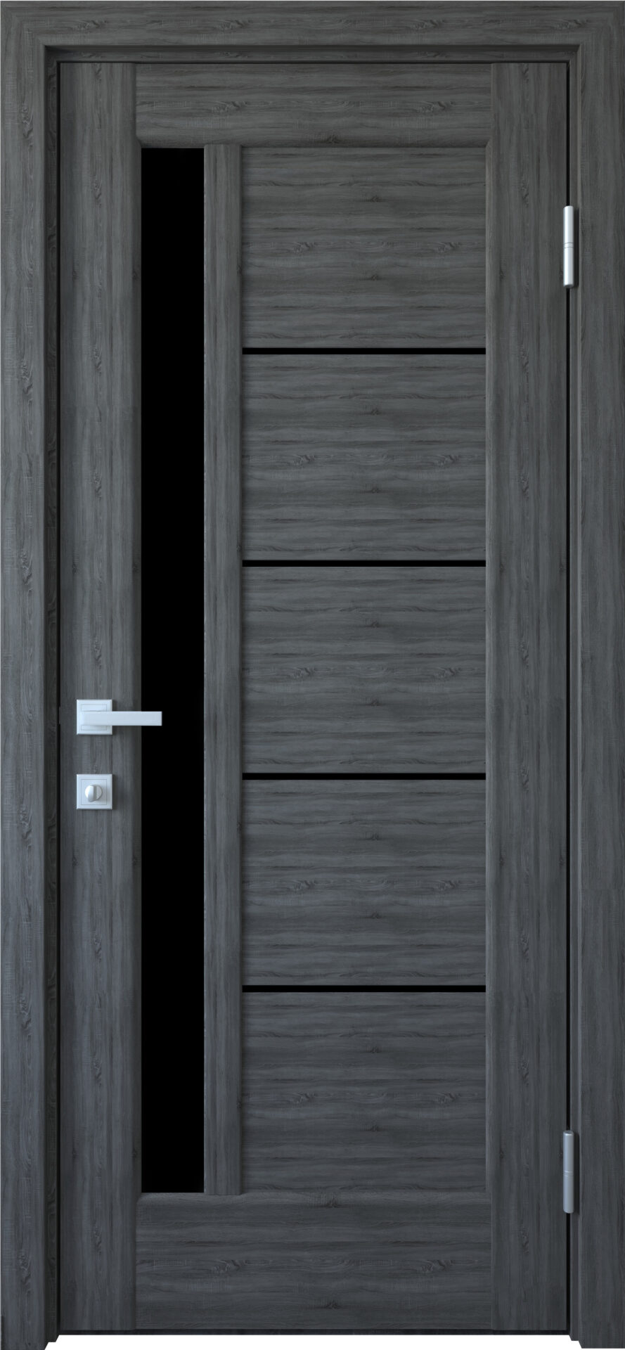 картинка Дверное полотно МДФ PVC DeLuxe Nostra G8asbch-BLK (2000x800x40mm) от магазина ТНП
