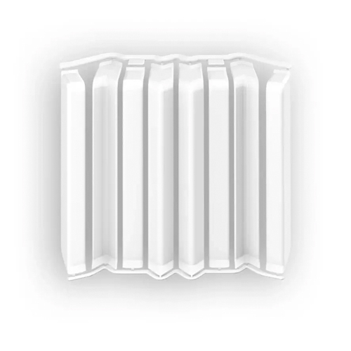 картинка Накладки для плинтуса прямоугольного 80мм "Идеал Дюра" (2 набора из 8 эл. во флоупаке), 001 Белый от магазина ТНП