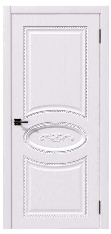 картинка Дверное полотно глухое ПВХ Валенсия Ясень белый  800мм от магазина ТНП
