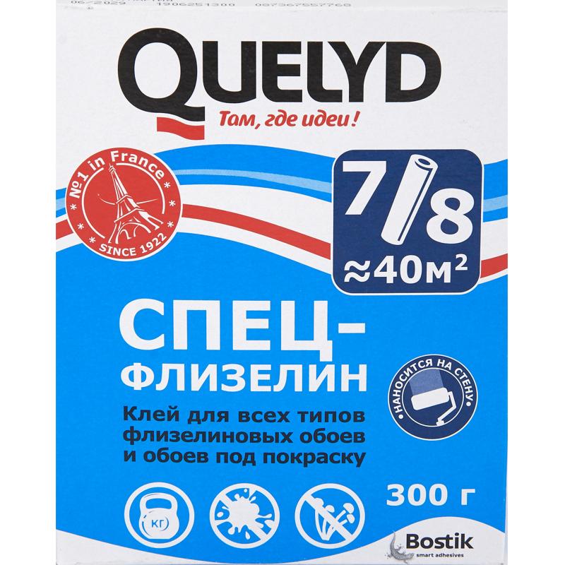 картинка QUELYD Клей обойный "СПЕЦ-ФЛИЗЕЛИН" 0.3 кг (30шт,Р56) от магазина ТНП
