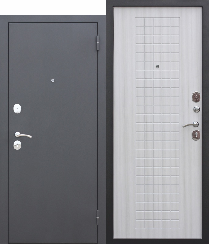 картинка Дверь мет. Гарда Муар 8мм Белый Ясень (960мм) левая от магазина ТНП