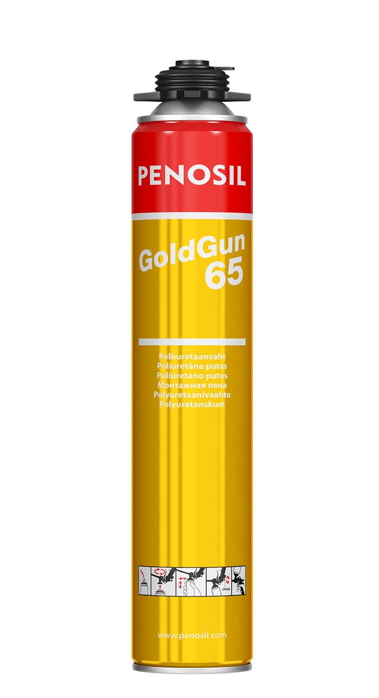 картинка Penosil GoldGun 65, пистолетная монтажная пена для профессионалов , 875 мл от магазина ТНП
