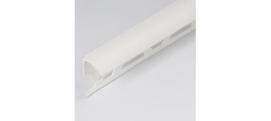 картинка Раскладка под кафель Лайн Пласт наружняя однотонная белая 2,5м (40шт./уп) 7-8 мм-LRNB01-08A от магазина ТНП