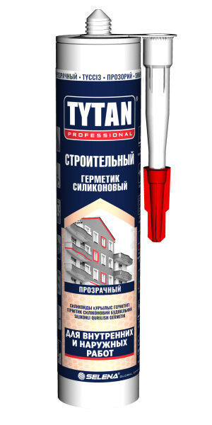картинка Tytan Professional силикон нейтральный PRO, прозрачный (280 мл) (КНР) от магазина ТНП