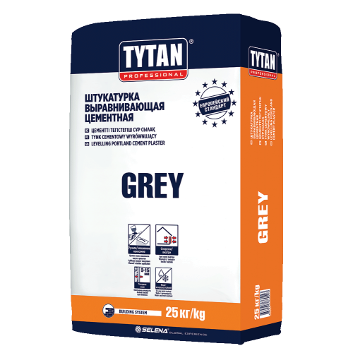 картинка TYTAN GREY BS33 штукатурка цементная (25кг) от магазина ТНП