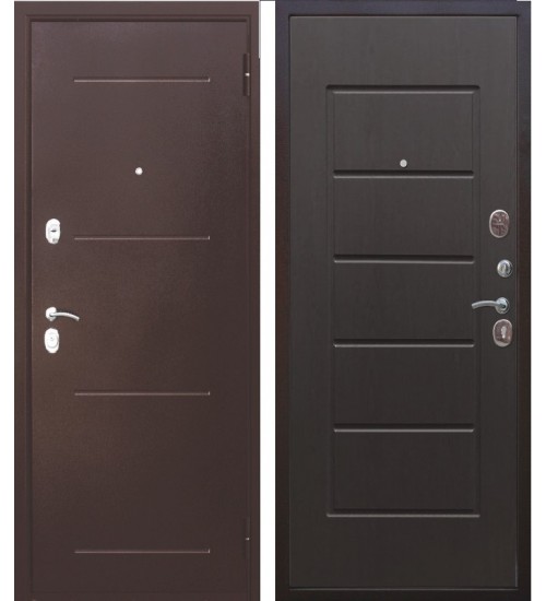 картинка Дверь мет. 7,5 см  Гарда медный антик Венге (860мм) левая от магазина ТНП