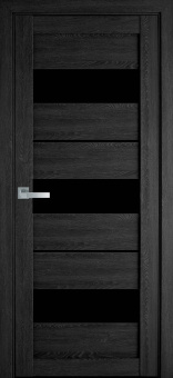 картинка Дверное полотно МДФ PVC Ultra Moda El7ogr-BLK (2000x700x34mm) от магазина ТНП