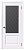 картинка Дверное полотно остекленное Лира  (ст.Ромб) Софт тач(white)  800мм от магазина ТНП