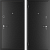 картинка Блок дверной стальной МЕГИ 60 МЕТ/МЕТ, серебро на черном, левый, фурн. хром, 860х2050 от магазина ТНП