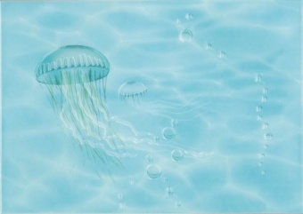 картинка Декор 25*35 Лазурь медуза бирюзовый ВК(Беларусь) от магазина ТНП