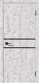 картинка Дверное полотно остекленное Ирис Бетон, 800мм от магазина ТНП