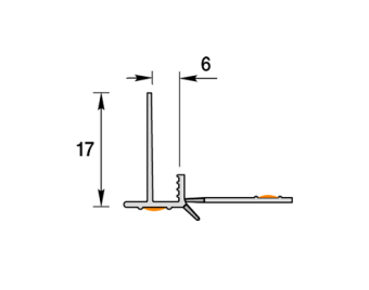 картинка ЕвроПрофиль примыкающий оконный 6мм 2,5м "Идеал", 001 Белый от магазина ТНП