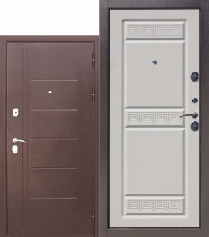 картинка Дверь мет. 10 см Троя медный антик Белый ясень (860мм) левая от магазина ТНП