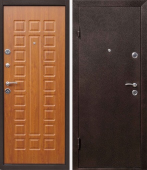 картинка Дверь металлическая Йошкар Золотистый дуб (860L) от магазина ТНП