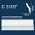 картинка Плинтус потолочный С 31/27 белый (2м/ 24*12мм) (190шт) от магазина ТНП