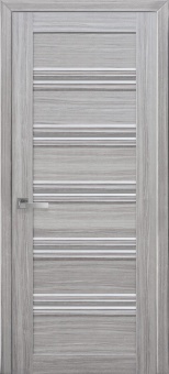 картинка Дверное полотно МДФ Smart Итальяно Ven С1-7perA(серебро) +BLK (2000x700x40 мм) от магазина ТНП