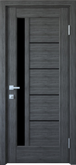 картинка Дверное полотно МДФ PVC DeLuxe Nostra G6asbch-BLK (2000x600x40mm) от магазина ТНП