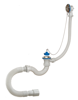 картинка Сифон "ОРИО" д\ванны с переливом, гибкой трубой (А-40089) от магазина ТНП
