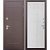 картинка Дверь мет. 11 см ISOTERMA Медный антик Астана милки (960мм) правая/Ф2 от магазина ТНП
