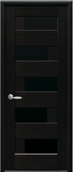 картинка Дверное полотно МДФ ПВХ Ностра BLK P6w new (2000x600x40 мм) от магазина ТНП