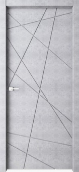 картинка LINE 01 полотно дверное ПВХ 700 бетон светлый от магазина ТНП