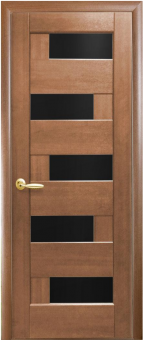 картинка Дверное полотно МДФ ПВХ Ностра BLK P6za (2000x600x40 мм) от магазина ТНП