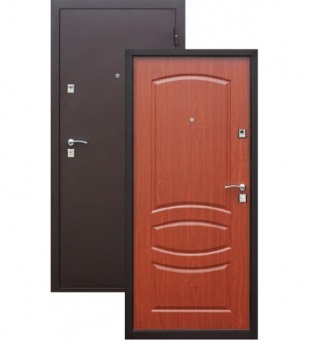 картинка Дверь металлическая Стройгост 7-2 Итальянский орех (860L) от магазина ТНП