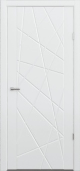 картинка LINE 01 полотно дверное ПВХ 900 белый от магазина ТНП