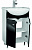 картинка Тумба под умывальник "Уют 55 Радуга Черный металлик" без ящика(в разобранном виде) АЙСБЕРГ DA1093TR, от магазина ТНП