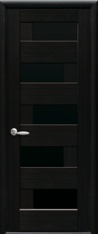 картинка Дверное полотно МДФ ПВХ Ностра BLK P7w new (2000x700x40 мм) от магазина ТНП